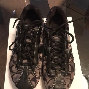 Black Coach sneakers